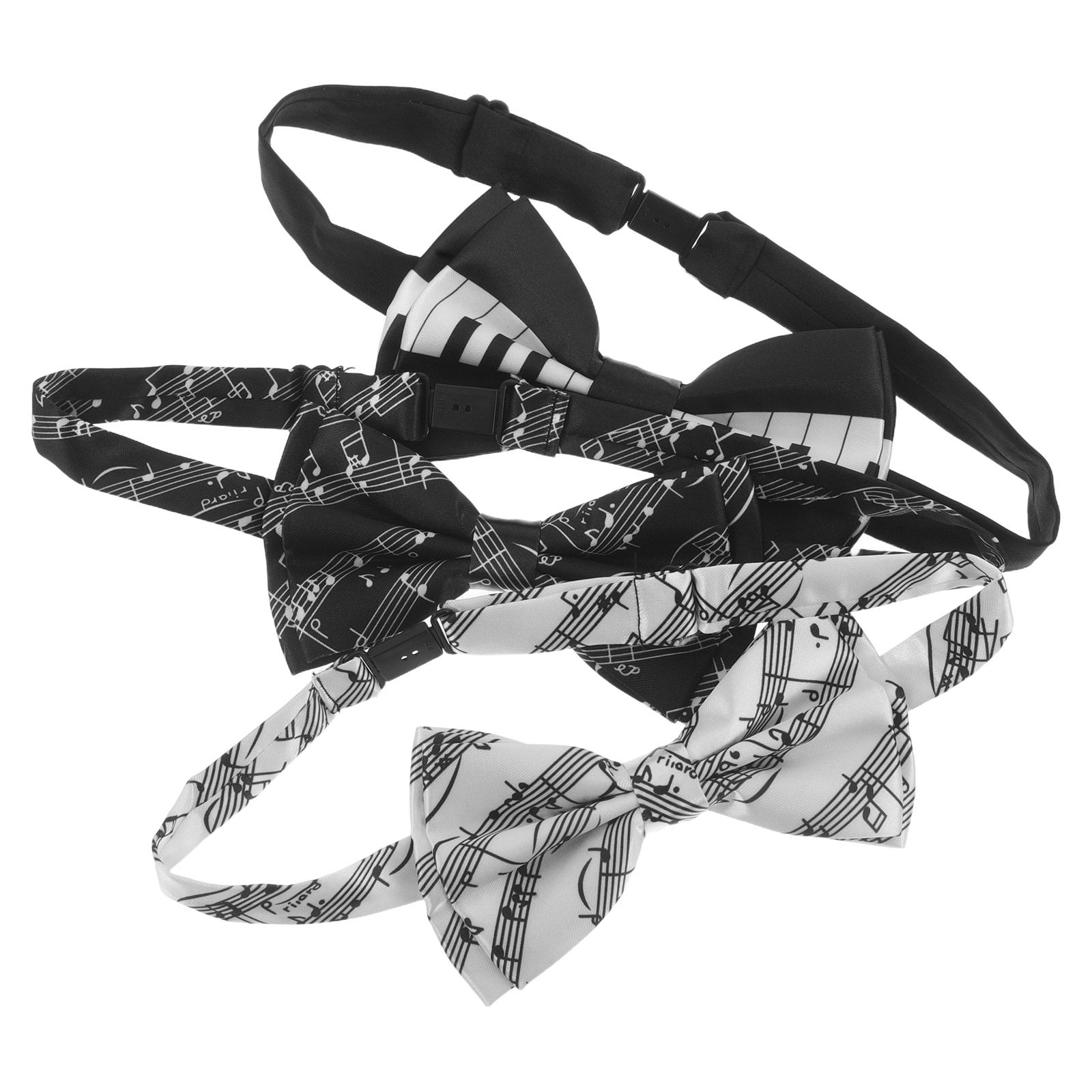 Bow Tie Pre Tied - 3 قطع من ربطات العنق المربوطة
