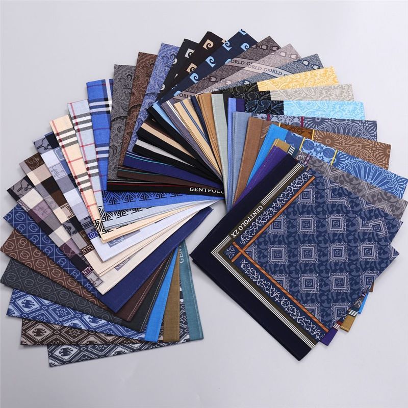 Handkerchief Cotton Men - 3 قطعة الرجال القطن الخالص المطبوعة