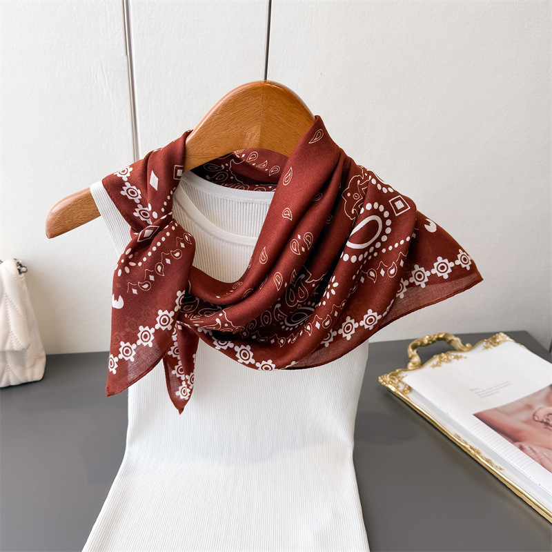 القطن الخالص المرأة وشاح ساحة  - مراجعة Bandana Cotton وسعره