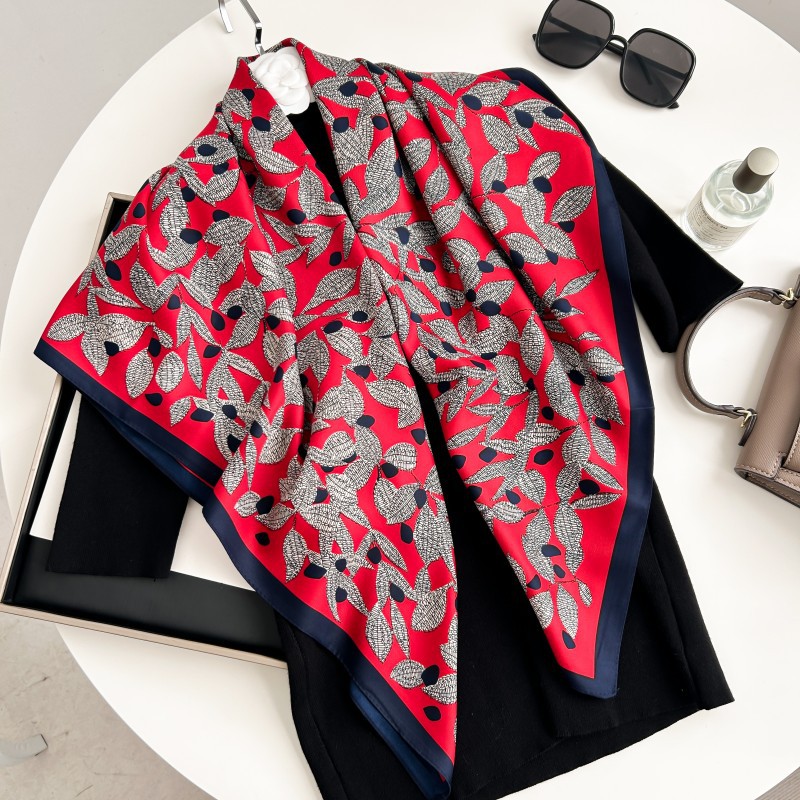 وشاح مربع 90 سم عالي الجودة لل - مراجعة Silk Neck Scarf وسعره
