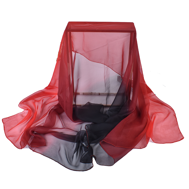وشاح طويل من الحرير المتدرج ،  - مراجعة Silk Neck Scarf وسعره