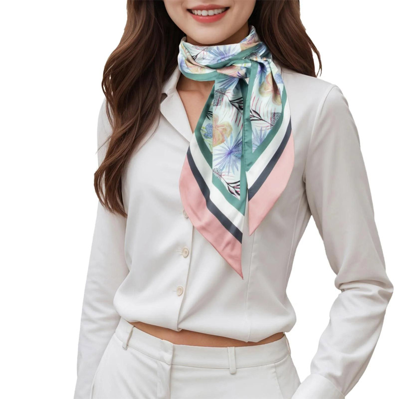 موضة المشارب فيونكة شعر وشاح ا - مراجعة Silk Tie Striped وسعره