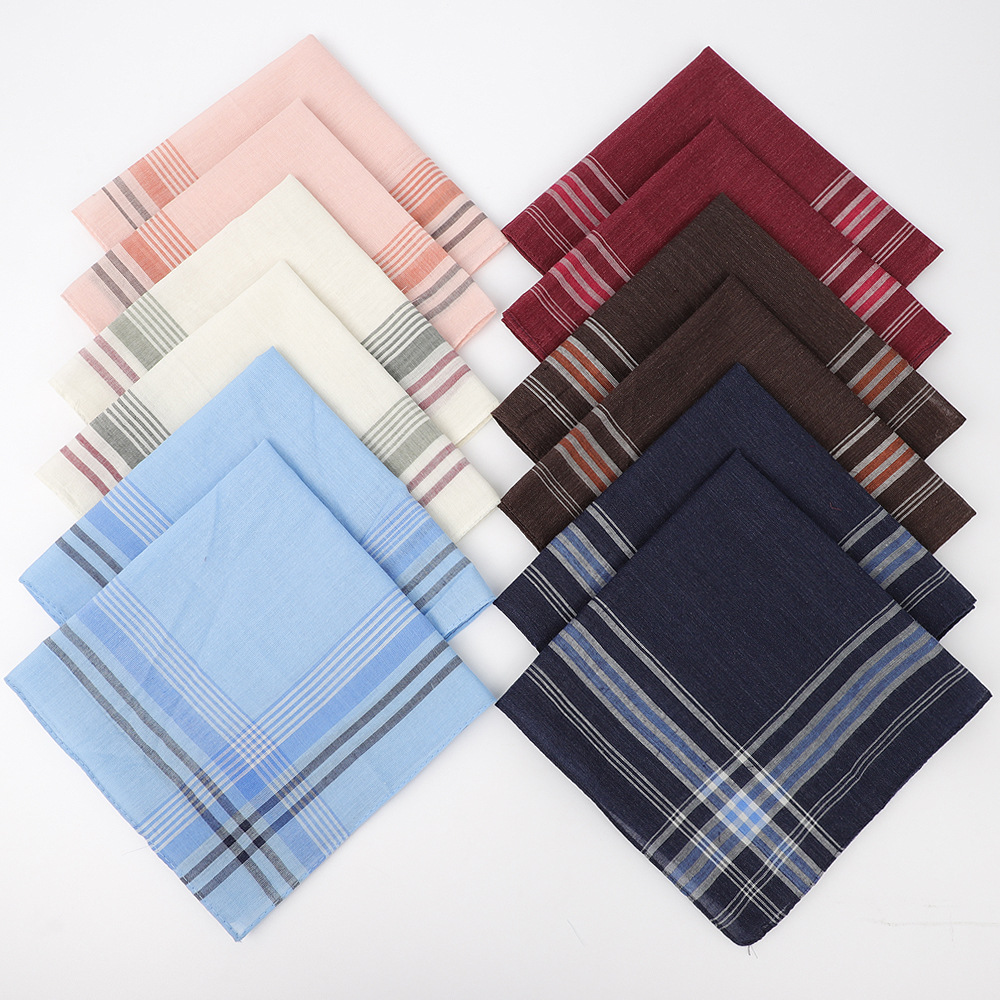 6 قطعة الرجال مختلط اللون منقو - مراجعة Handkerchief Cotton Men وسعره