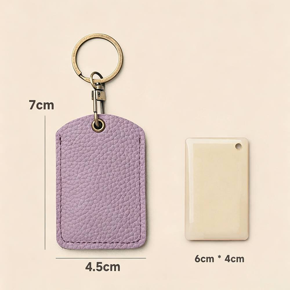 حامل بطاقات جلدي مع حبل تعليق  - مراجعة Lanyard Badge Holder وسعره