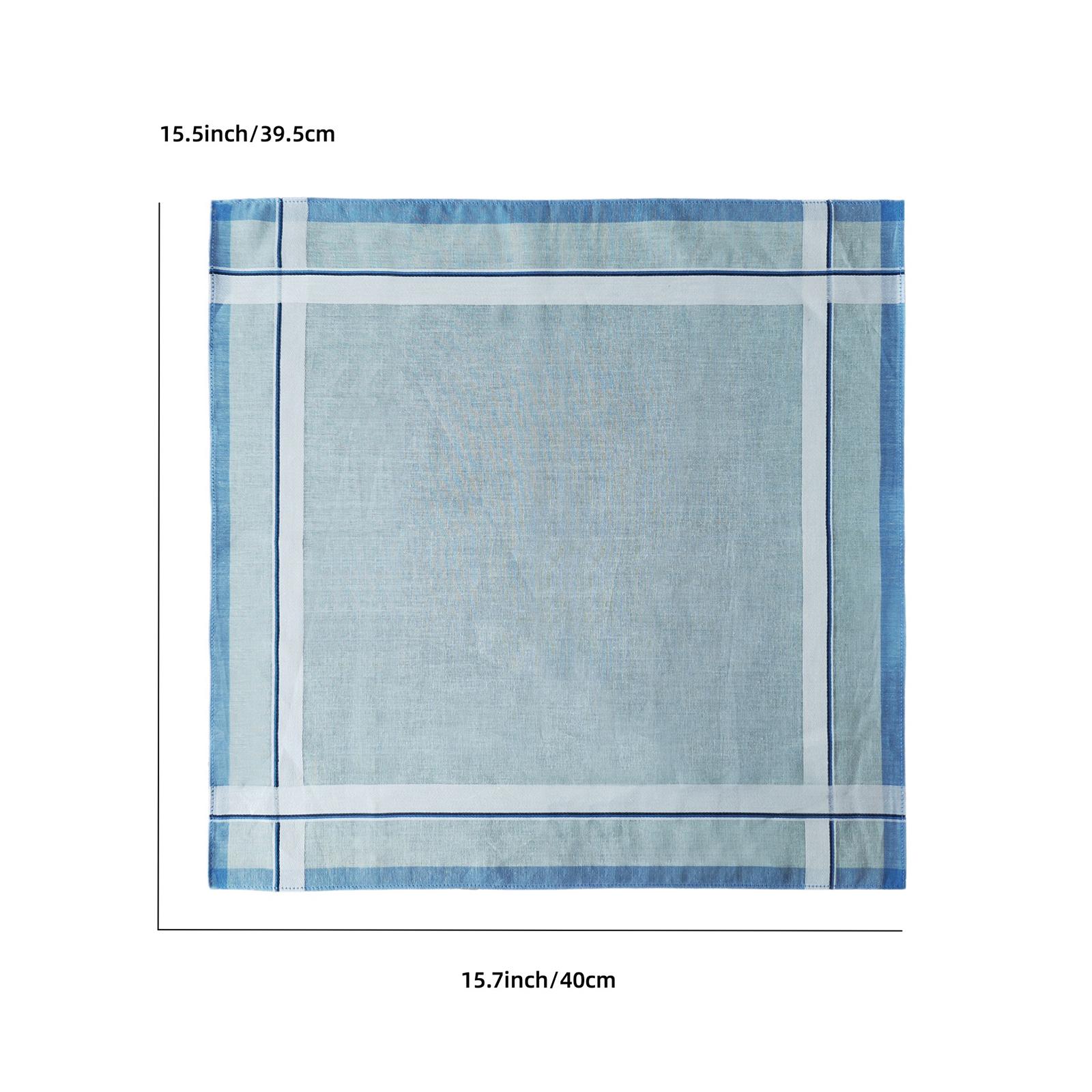 6 قطع مناديل جيب قطنية للرجال  - مراجعة Handkerchief Cotton Men وسعره