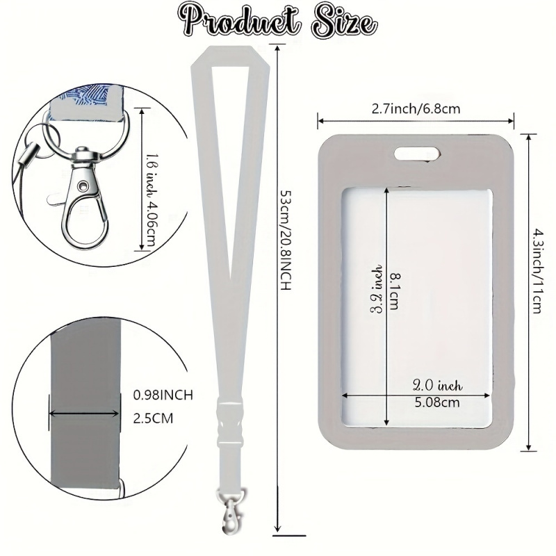 حامل بطاقة تعريف أسود مع حزام  - مراجعة Lanyard Badge Holder وسعره