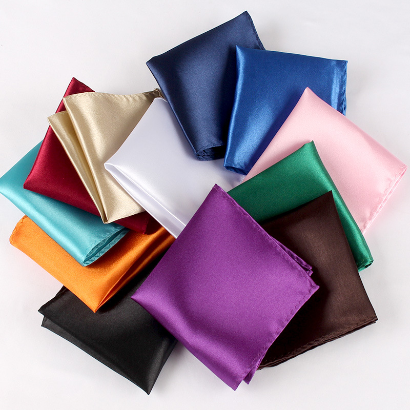 ساتان منديل للرجال لون الحلوى  - مراجعة Pocket Square Set وسعره
