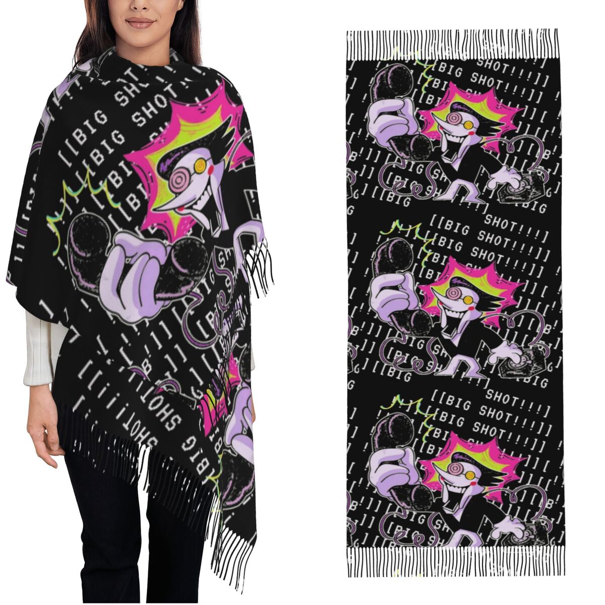 شال Deltarune ملفوف للنساء للش - مراجعة Pashmina Wrap Large وسعره