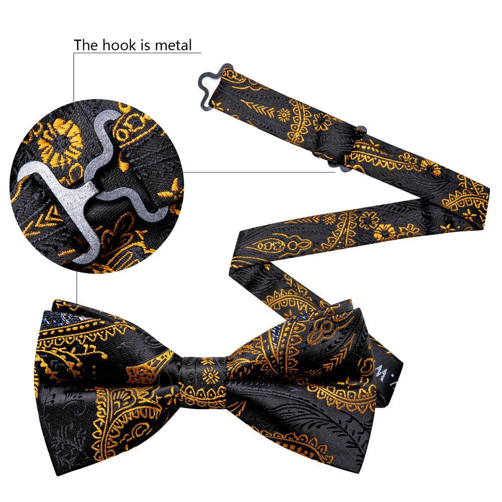 باري. وانغ الحرير رجالي ربطة ا - مراجعة Bow Tie Pre Tied وسعره