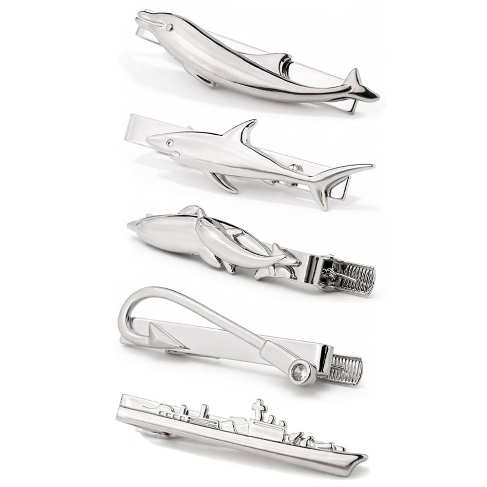 مشبك ربطة عنق إبداعي على شكل ح - مراجعة Tie Clip Silver وسعره