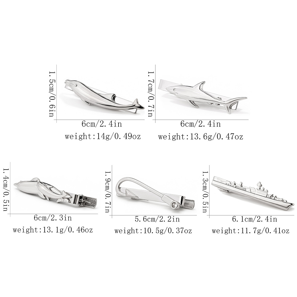 مشبك ربطة عنق إبداعي على شكل ح - مراجعة Tie Clip Silver وسعره