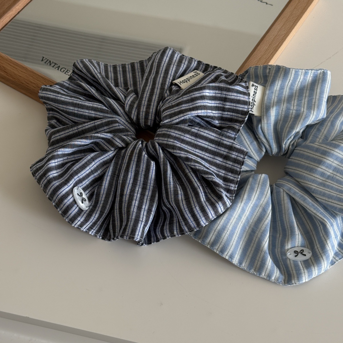 كوريا الأزياء شريط الشعر الأرب - مراجعة Silk Tie Striped وسعره