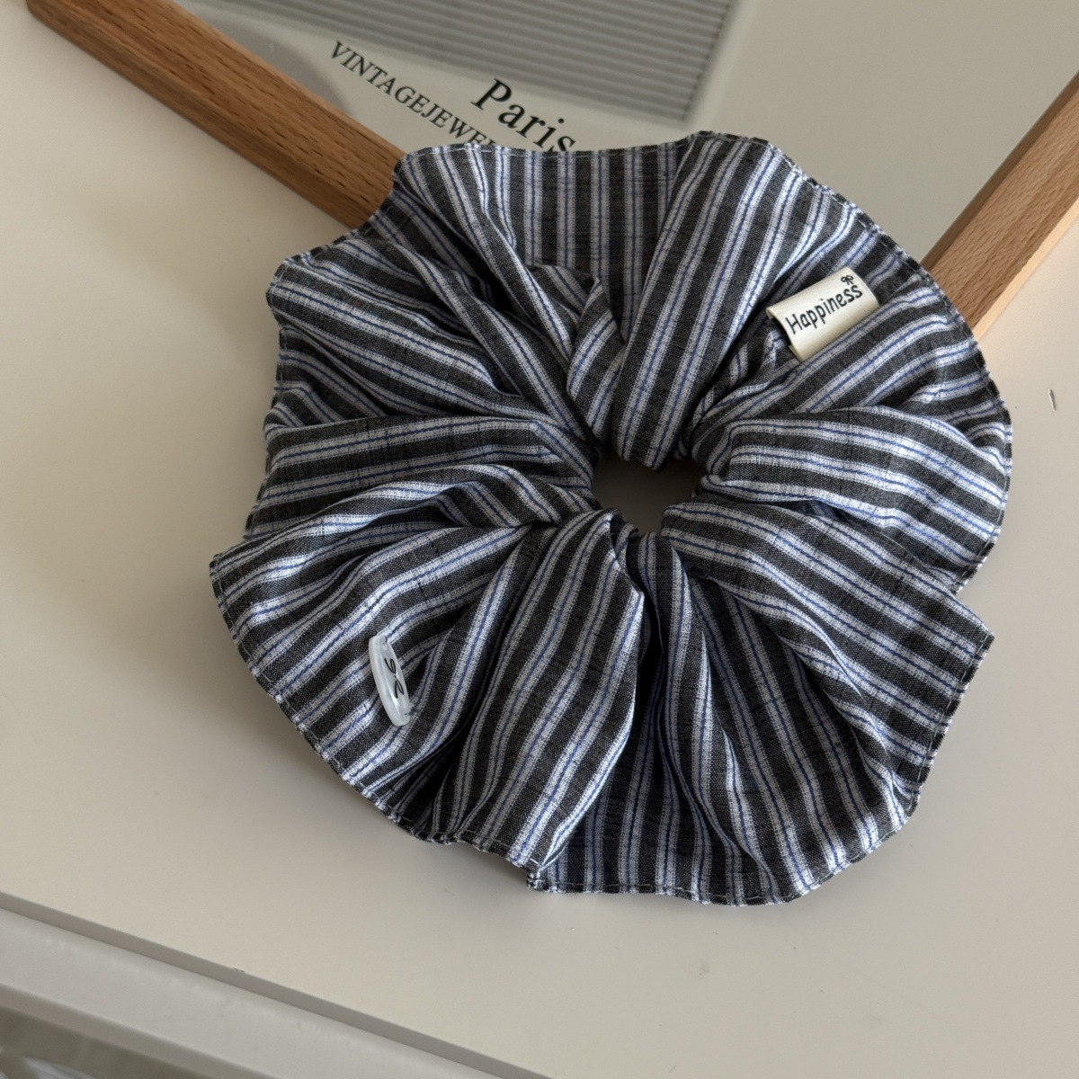 كوريا الأزياء شريط الشعر الأرب - مراجعة Silk Tie Striped وسعره