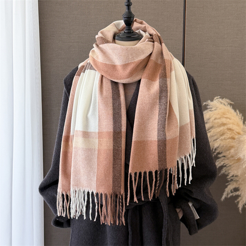 وشاح نسائي من الكشمير الصناعي  - مراجعة Pashmina Wrap Large وسعره